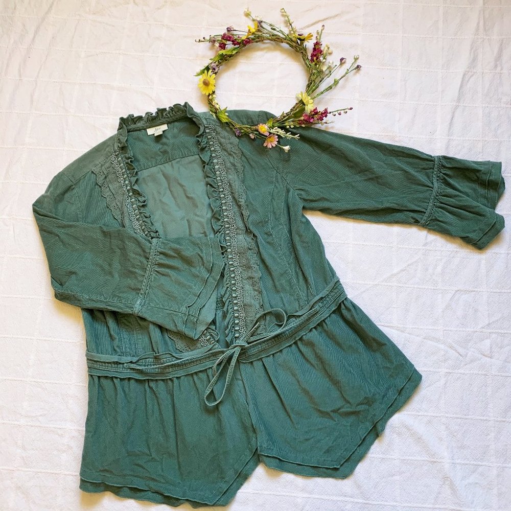 J. Jill Corduroy Tie-front Blazer